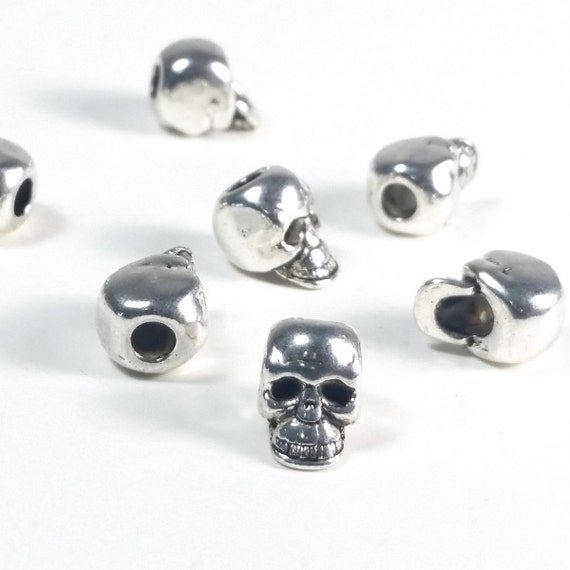 10pcs Alloy Large Hole Hollow Rondelle Beads for DIY Jewelry Making 10x11mm