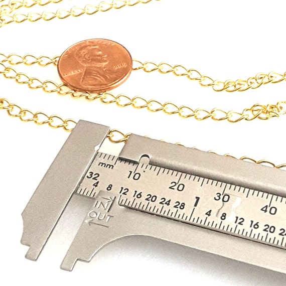 BULK 10 Stainless Steel Gold Plated Link Cable 19 Necklace Chain