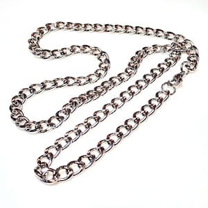 Men&#39;s Curb Chain Necklace, Stainless Steel Jewelry for Men / Women, Thick Finished Chain Necklace, Non-Tarnish, Choice of Length, 1931-7 FJ