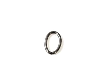 Oval Jump Rings, 50 Pieces, Stainless Steel Open Links Connectors, 10x6x1mm, Hypoallergenic, Non Tarnish, 1463
