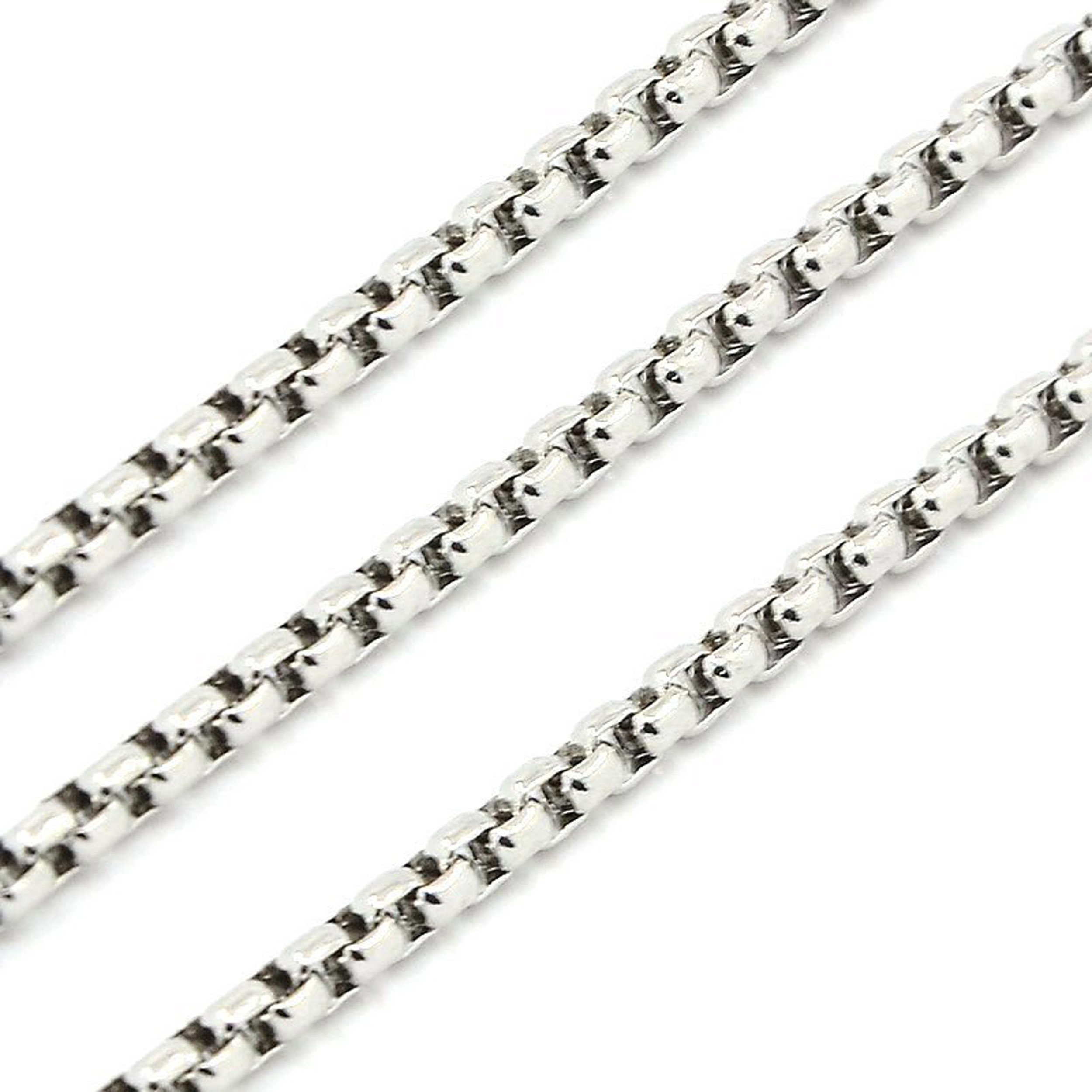 Box Chain, 2.5mm, Stainless Steel Venetian Chain, Bulk Jewelry