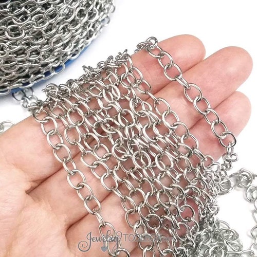 Stainless Steel Jewelry Chain Hypoallergenic 316L Stainless Etsy