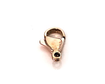 Rose Gold Stainless Lobster Clasps, 12mm, Stainless Steel Jewelry Making Supplies, Lot Size 5 to 20, #1332 RG
