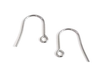 Minimalist Ear Wire, Stainless Steel Earrings Hooks, Lot Size 50 to 100 Pieces, #1322