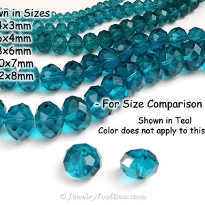 10 Strands Handmade Faceted Abacus Glass Beads - 6x4mm Tiny Loose Beads For Crafting & Jewelry Making