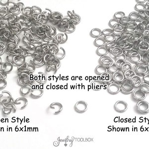 Heavy Duty Jump Rings, 100 Pieces, 12mm diameter, 16 gauge, 1.2mm, Stainless Steel Jump Rings, Closed Unsoldered bild 5