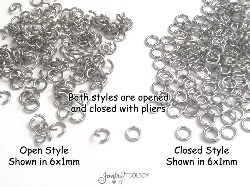 Heavy Duty Jump Rings, 100 Pieces, 12mm diameter, 16 gauge, 1.2mm, Stainless Steel Jump Rings, Closed Unsoldered bild 5