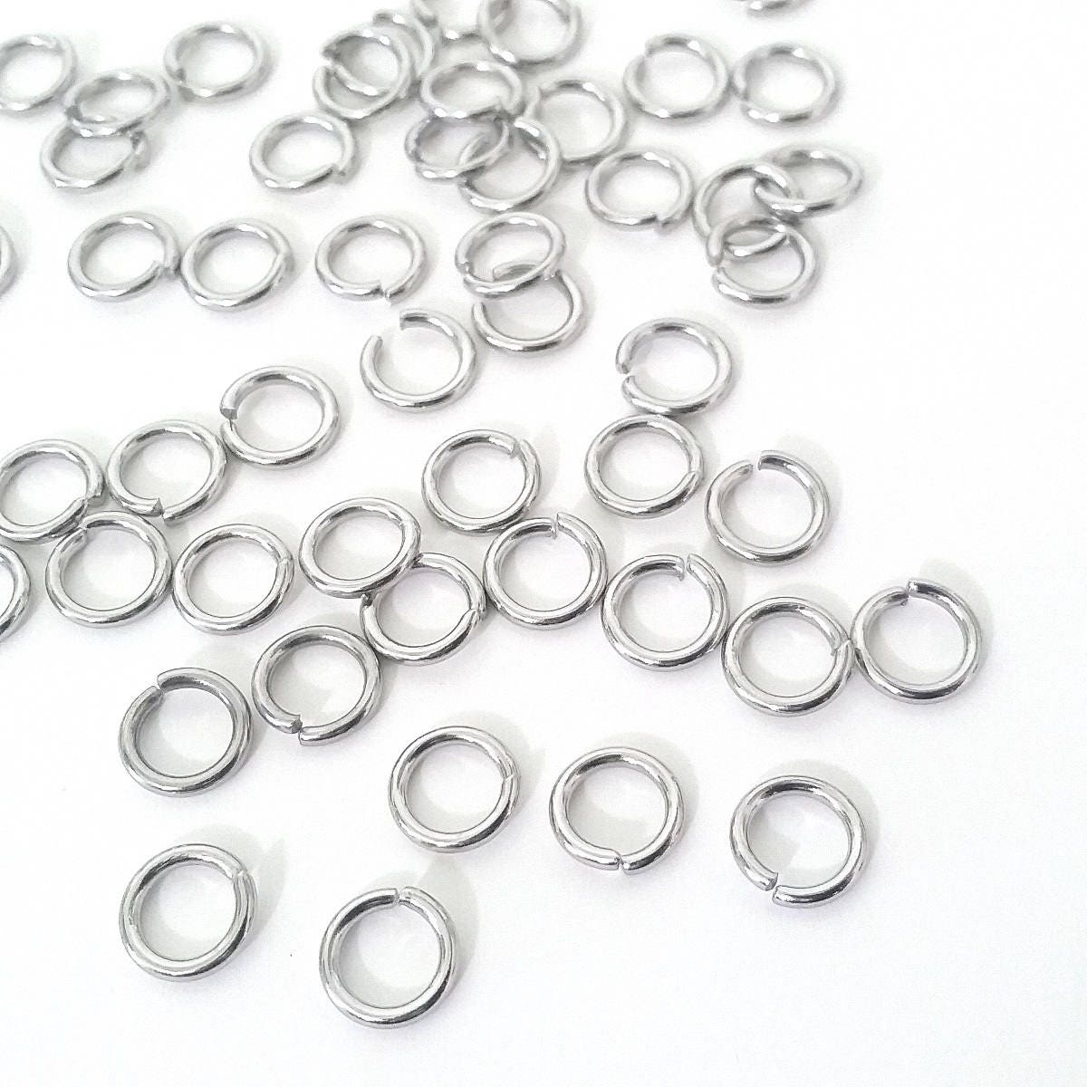 100pcs Adabele Authentic 925 Sterling Silver Open Jump Rings 12mm O Ring  Connector (Strong Wire 1mm/18 Gauge) for Jewelry Craft Making SS79-12