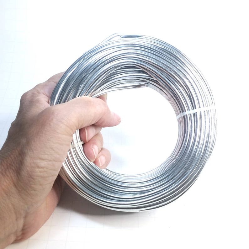Bulk Aluminum Wire 2mm Thick Round Silver Color 500 Grams Etsy