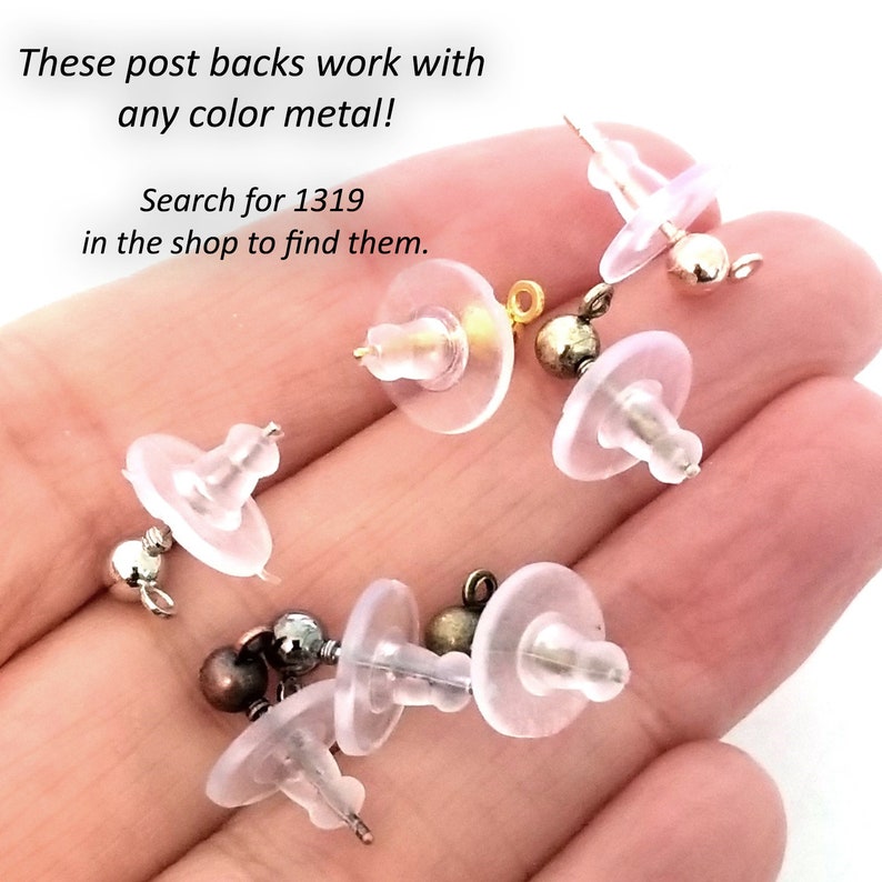 Plastic Earring Earnuts Post Earring Backs Clear 6x10mm Etsy