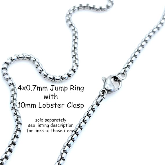 Box Chain, 2.5mm, Stainless Steel Venetian Chain, Bulk Jewelry