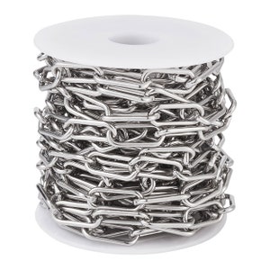 Paperclip Chain, Thick Stainless Steel Jewelry Chain, Large Open Links, 17x7x1.6mm, Choose 2 to 15 Feet, 1981 image 10