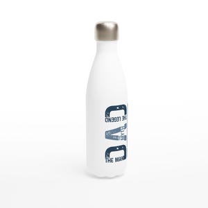 White 17oz Stainless Steel Water Bottle
