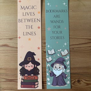 Magical Bookmark | Original Illustrated Designs | Double-Sided | Silk Finish | 350gsm | 55mm x 210mm