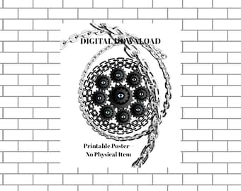 Poster Mystic Spiral Eye – PNG à téléchargement numérique | Art mural imprimable