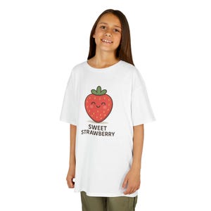 Cute Kids Strawberry Tee, Sweet Strawberry T-Shirt, Kids Summer Shirt, Toddler Cute Apparel, Fruit Themed Gift, Fun Kids Clothing