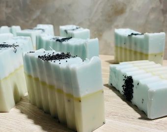 Handmade Jasmine Poppy Seed Soap For Women