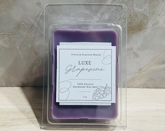 Luxe Grapevine Wax Melts, Sweet Home Fragrance, Wine Scented