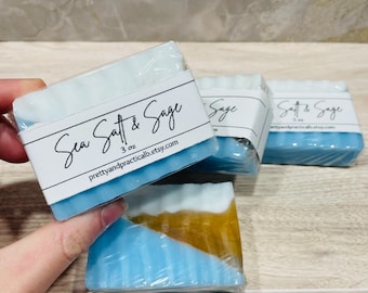 Ocean Themed Handmade Soap For Sensitive Skin, Safe For All Ages