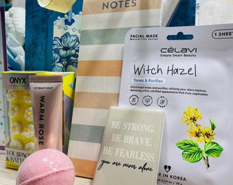 Blue Birthday Spa Bag For Her, With Pop-Up Card Included and Special Packaging