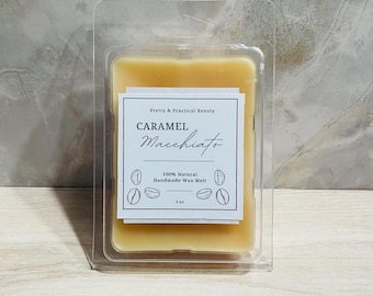 Caramel Macchiato Wax Melts, Coffee Scented, Cozy Home Fragrance, Gifts for Coffee Lovers