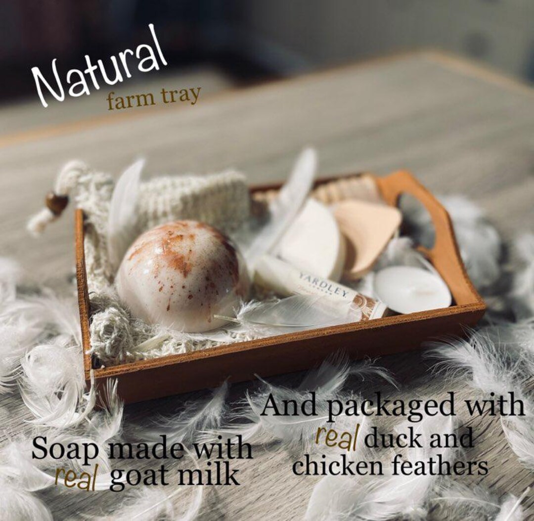 Hand Soapy Rag Hand Painted Wooden Bath Tray Gift Set: Handmade Soap & Rag - Etsy