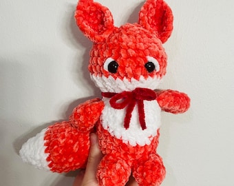 Red Fox Woodland Crochet Plushie