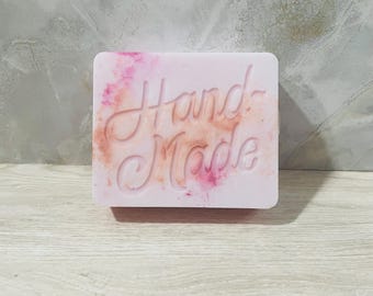 Pink Rose Soap Bar: Handmade Natural Rose & Geranium Scent