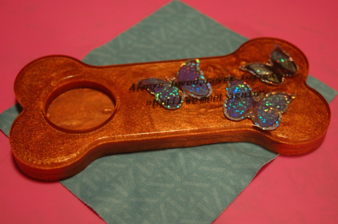 Dog Memorial Bone Shape With Space for Picture or Mementos Etsy