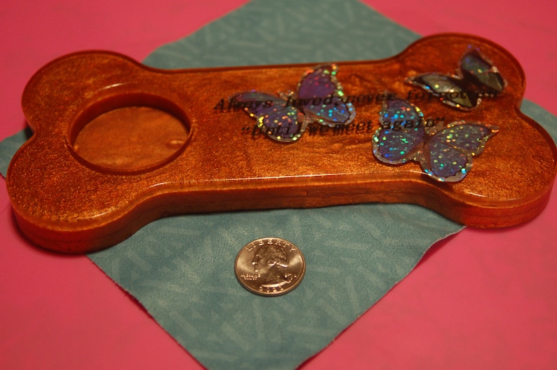 Dog Memorial Bone Shape With Space for Picture or Mementos Etsy