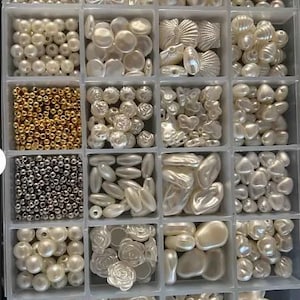 Giant Pearl Bead Jewelry Making Kit – DIY Bracelet Craft Set with Spacer Beads – Hobby Supplies for Beginners & Crafters
