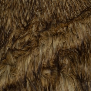 Camel Faux Fur Plush Fabric by the Yard (59&quot; Wide / 150 cm) – Soft Fluffy Fabric for Sewing, DIY Crafts, Toys, Costumes & Home Decor