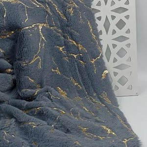 Soft Patterned Plush Fabric – 5 Vibrant Colors, High-Quality Furry Textile for DIY & Crafts