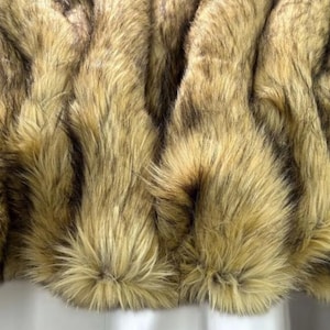 High Quality Plush Fur Fabric – Faux Fur Look – Sold by Meter – Ideal for Coats, Cushions, Teddy Bears, Crafts