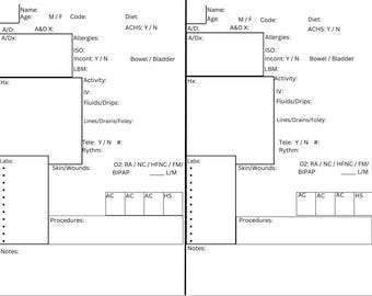 2 patient shift organizer