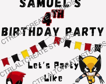 Deadpool/wolverine birthday Poster
