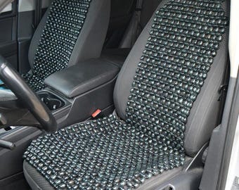 Funda de silla con cuentas de madera natural, funda de asiento de automóvil con cuentas de madera, cojín de asiento con masaje, asiento de automóvil transpirable, asiento fresco para conductor de camión.