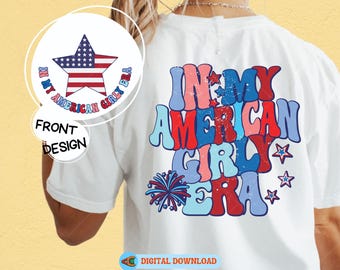 Retro 4th of July SVG Bundle: American Flag, Girly Era (Digital Download)