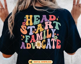 Head Start Family Advocate Design: Teacher SVG, PNG, Cricut Files (Digital Download)