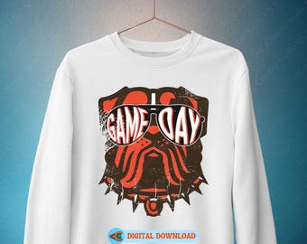 Game Day Svg, Game Day Png, Football Png Bundle, Dawg Svg, Sunday Funday, Football Sublimation, Brown Svg