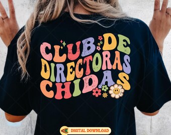 Retro Floral Directors Club SVG: Maestra PNG Cut File (Digital Download