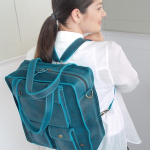 Women’s Navy/teal Everyday Backpack - Unbranded Amazon.com: Teal Backpack for Women Casual Daypack  main image 4