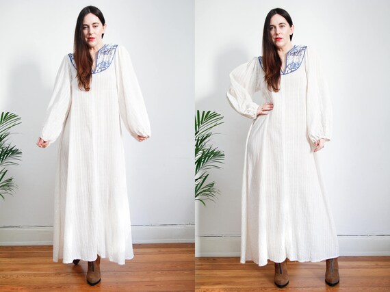 Vintage Indian Cotton Dress Boho Dress Hippie Dres