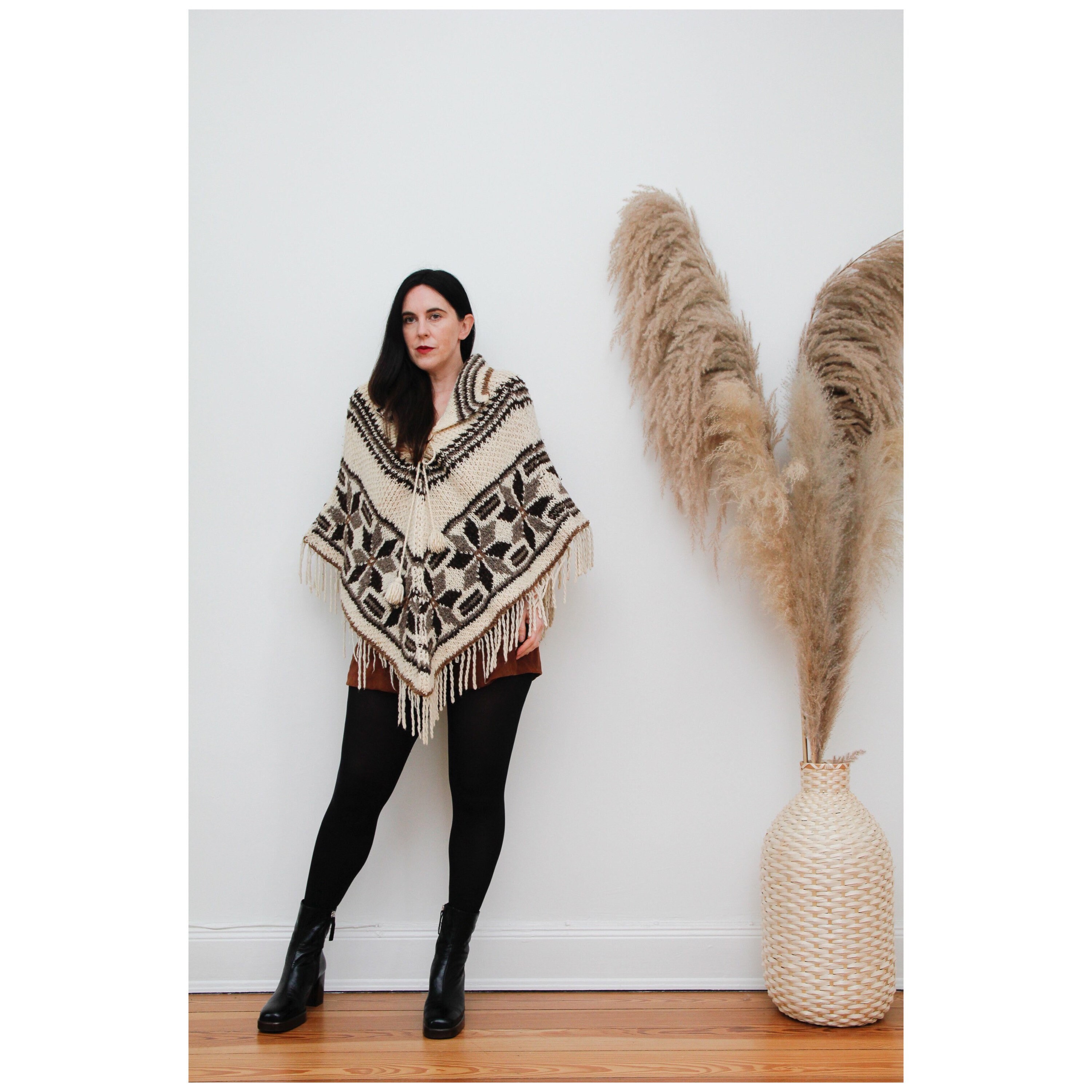 Nordic Poncho - Etsy Australia
