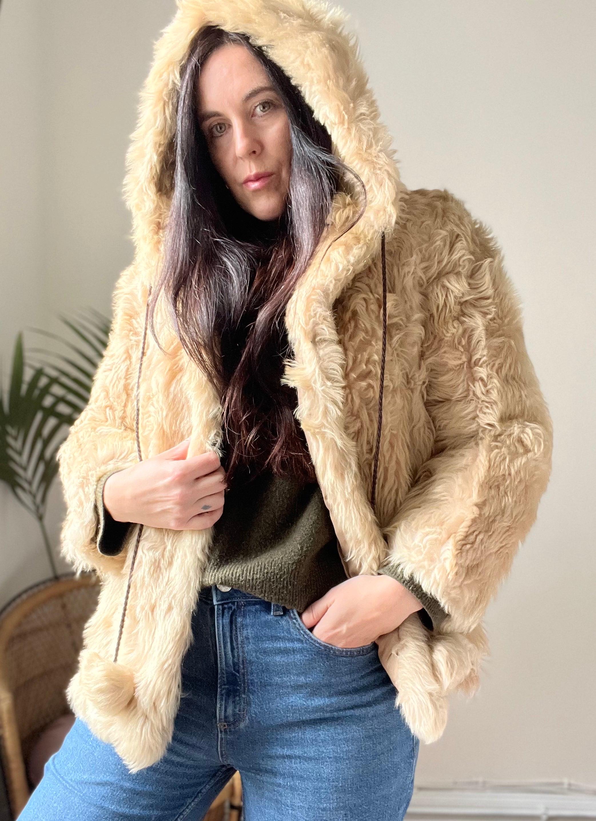 コート PLAIN FW25 COLLARLESS LAMB FUR JACKET (JJ25072 DKBROWN) Light Blue Mongolian Lamb Fur Collarless Jacket - Etsy