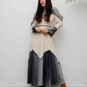 chinese dress ladies Cheesecloth Maxi Dress in Black