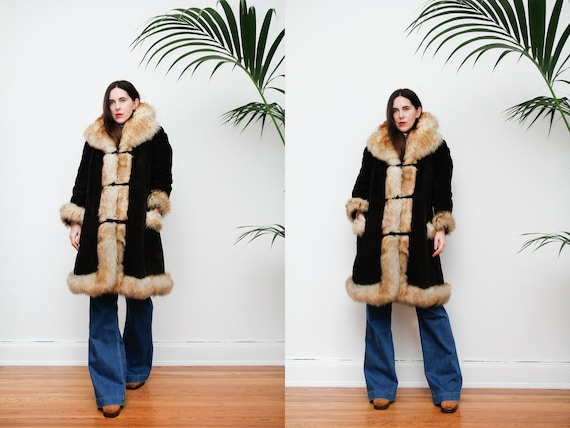 Vintage Afghan Real Sheepskin Fur Real Fur Tibetan
