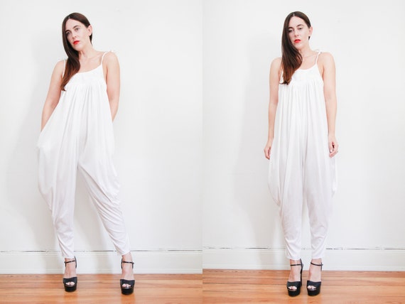 Vintage 70's Indian Grecian Pants Palazzo Jumpsuit