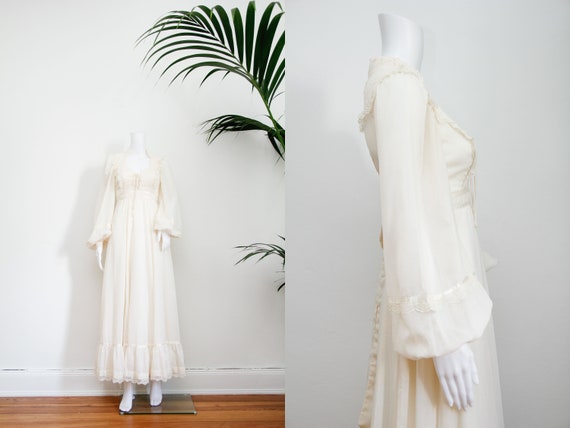 Vintage Gunne Sax Prairie Cotton Western Balloon S