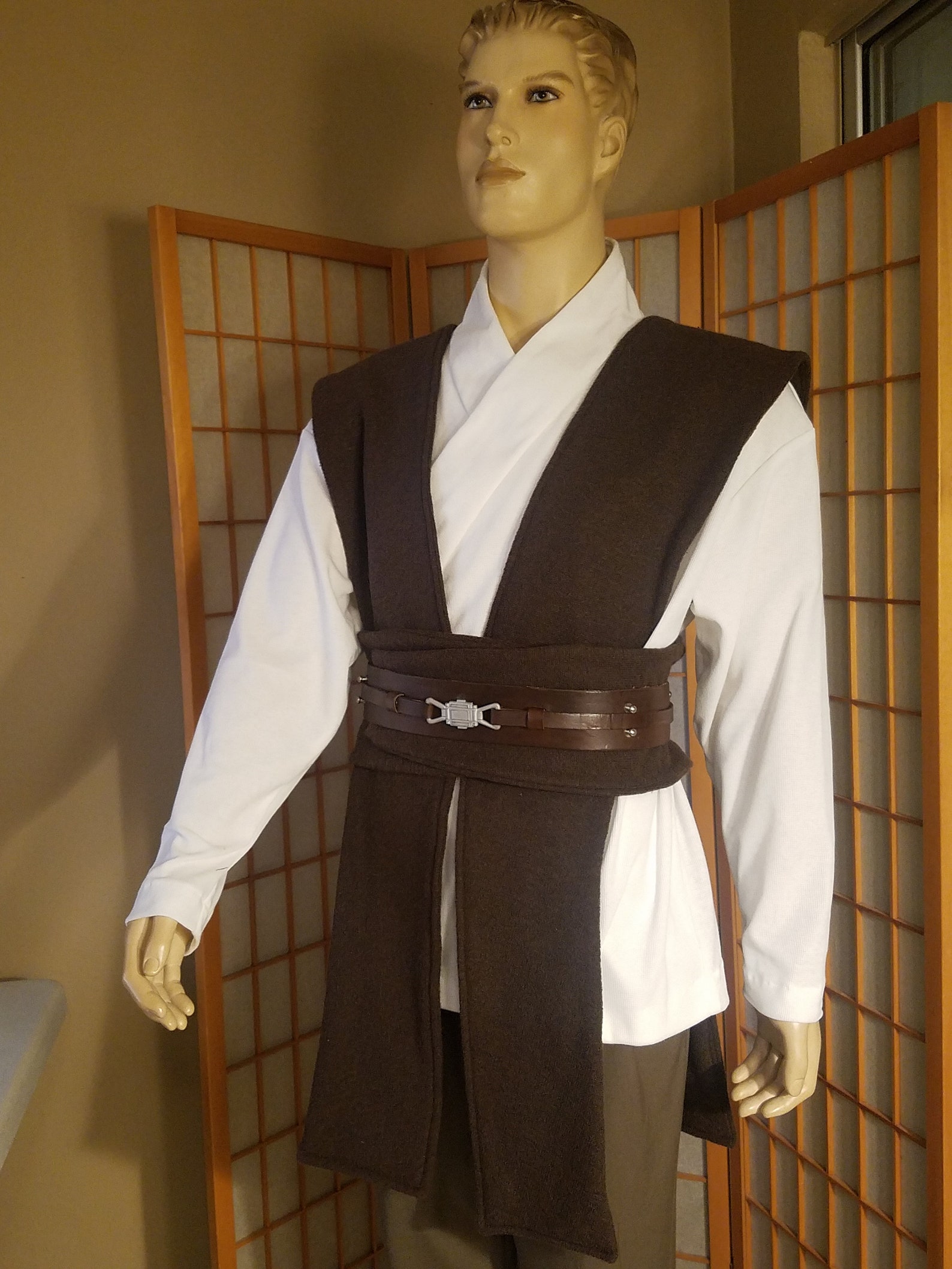 Star Wars Jedi Knight 3Piece Tabard Set in Dark Brown Etsy